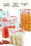 ® 6 Pieces Air and Water Liquid Proof 2.4 Liter Food Storage Container with Lockable Lid and Gasket - SA590 - 4