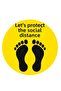 Social Distance Floor - Wall - Glass Sticker 03