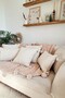 Set of 6 - 4 Square & 2 Vertical Handmade Natural Linen Authentic Organic Cotton Tasseled Throw Pillow Cover - 2