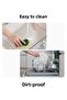 Glass Coaster, 4 Pieces, Transparent Silicone Feet, Resistant with 4mm Rodage, Transparent Cup Pad - 5
