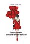 Clear Red Heart Balloon Sticker for Valentine's Day - Teen Girls Room Store - 6