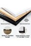 Black Wooden Framed Painting Framed Poster Artistic Modern Wall Decor (Abstract147-Black) - 2