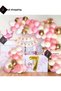 Luxury 7 Year Old Birthday Party Decoration with Pink Queen Crown for Girls Happy Birthday - 3