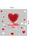 Circumcised Hearts on February 14 Valentine's Day Glass Showcase Room Sticker 70cm - 3