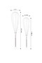 2-Pack Egg Mixer Beater - 2