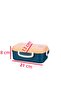 Aura Food Container 500 ml Stainless Steel Food Storage Container (21 X 13 X 8 cm) - 3