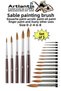 Art Brush 0 - 2 - 4 - 6 - 8 Number 1 Pack of 5 Sable Round Tip Brush Set Gouache Water Acrylic