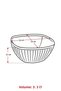 Acrylic Baroque Navy Blue Large Square Fruit & Salad Bowl & Mixing Bowl / 3.3 Lt (NOT GLASS) - 5
