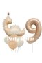 9 Years Old Dinosaur Concept Retro Balloon Set - Bohemian Colors Birthday Balloon