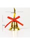 Christmas Ornament, Bell with Ribbon, Gold - Pack of 12, 2.5X3 cm - 4