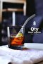 6-Piece Transparent Glass Curved Straws - Heat Resistant - 2