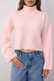 Wardrobe Essentials Pembe Geniş Kalıp Yumuşak Dokulu Crop/Kısa Triko Kazak TWOAW26KZ00113 - 3
