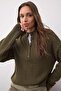 Wardrobe Essentials Haki Yumuşak Dokulu Triko Kazak | TWOAW26KZ00074