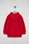 Red Girl/Boy Cotton Slogan Embroidered Thick Non-Embossed Knitted Sweatshirt Tkdaw26Sw00025 - 4