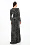 Laila Maxi – Black Sequin Evening Gown - 3