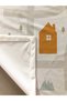 Town Pattern Velvet Decorative Bedspread Model - 6