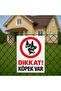 25X35 cm “Care! There Is a Dog” Warning Sign – 3mm / 5mm Foil Printing on Forex - 2