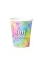 Macaron Happy Birthday Themed Cardboard Plate Cup Set for 8 People - 3