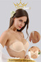 حمالة صدر بدون أشرطة من CHARM BRA، حمالة صدر بظهر مكشوف وشفاف من الخلف (مع حشوة ودعم)