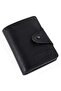 Williampolo Elite Quality Black Genuine Leather Mini Men's Card Holder