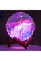 Multicolor 3D Lamp, USB Rechargeable LED Night Light with Remote Control - 2