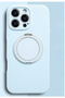 iPhone 12 Magsafe Velvet Blue Case with Stand - 2