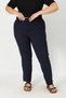 Fabric Trousers Flexible Buttoned Elastic Waist