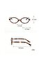 نظارات شاشة شفافة ذات إطار بيضاوي من Miux Leopard - 3