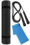 Pilates Set (3 Pieces) – 6mm Pilates Mat + Jump Rope + Pilates Rubber |   Sports and Fitness at Home