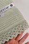100% Cotton Double Kopanaki Lace Waffle Pique - 210x230 cm - Pistachio Green Honeycomb Pique - 6