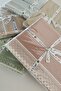 Single Two Color Kopanaki Lace Honeycomb Pique - Waffle Woven -160X230 Cm-Dusty Rose - 8