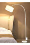 Nordic Simple Eye-Protection Vertical Floor Lamp with 9W Tri-Color LED, White - 5
