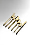 Marbella Full Gold 6-Person 36-Piece Boxed Cutlery Set - 2