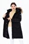 Women's Long Detachable Natural Fur Hooded Padded Wind Resistant Water Repellent down Jackets 8645 - 8