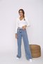 Gold Ikon 90's Snow Blue Super Extra High Waist Palazzo Loose Jean Pants