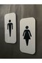 Wc Orientation Set Self Adhesive Door Sign White Cool Series 20X9 cm - 3