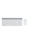 MK470 Kablosuz İnce Türkçe Klavye Mouse Seti, Beyaz 920-009436