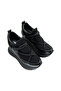 Arsenie Black Stone Hidden Wedge Heeled Casual Shoes - 4