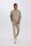 Sweatpants - Gray - Loose - 3