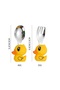 Bpa-Free Children's Stainless Steel Fork and Spoon Set with Duck Figure, Storage Box (Yellow Color) - 2