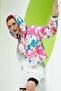 Women's Hooded Zippered Crop Sweatshirt - 2