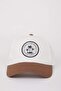 Men's Color Blocked Cotton Cap Hat W8579AZ24SM - 6