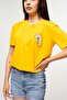 Crochet Knit Detailed Rainbow T-Shirt - 4
