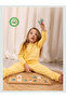 Unisex Children's Cotton Ribbed Bottom Top Set - Yellow