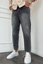 Boyfriend Fit Denim Fabric Men's Distressed Detailed Smoke Gray Jeans Denim Trousers KE-273 - 3