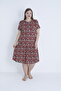 Women's Plus Size Cotton Modal Fabric Print Summer Dress 7863 - 3