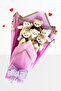 90cm Plush Bear and Lilac Soft Plush Teddy Bear Bouquet Gift for Lover Birthday Special Day Gift Set - 6