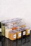 12-Piece Vacuum Lid Pulses Set 1700-1200-900 ml Pulses Labeled Storage Container Food Jar Mica - 6