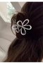 Silver Color Metal Flower Model Latch Buckle 4 cm Small Size - 4