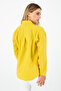 Women's Mustard Yellow Oxford Textured Fabric Relaxed Fit Basic Shirt 1500072 - Comfortable & Stylish Long Sleeve - 6